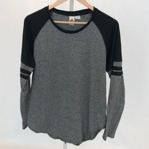 Long Sleeved Tee w/ Striped Arms
